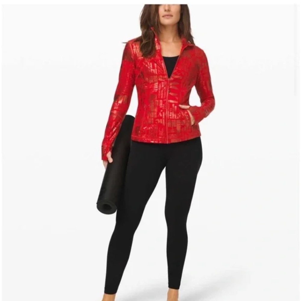 Lululemon Define Jacket 20YR Limited Edition Manifesto Foil Dark Red | Size: 6 - Picture 2 of 6